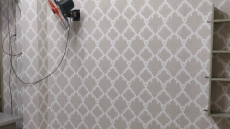 Hoan thiện thi công giấy dán tường phòng cho khách : hẻm 218 Minh Phụng