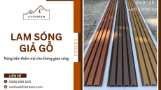Lam sóng giả gỗ - Giải pháp trang trí hiện đại và sang trọng cho mọi không gian