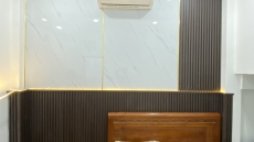 LAM SÓNG ỐP TƯỜNG KẾT HỢP TẤM PVC