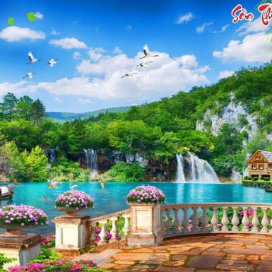 Công Trình Thi Công Tranh Dán Tường