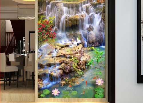 Thi công tranh dán tường cho khách : Trung Tâm Giáo Dục Cao Trí , Q. 12