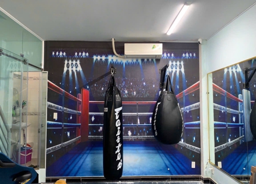 hoàn thiện bức tranh  phòng gym cho khách trước và sau : 908 Hoàng Sa, q.3