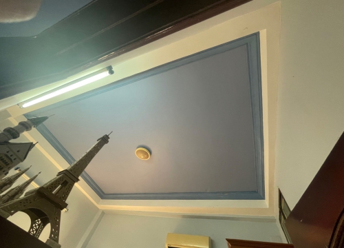 hoàn thiện thi công dán trần cho khách : hẻm 225 lê văn quới, Q. Bình Tân