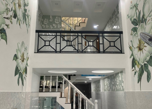 cải tiến và trang trí ngôi nhà mới cho khách bằng Tranh dán tường 3D : hẻm số 9 Nguyễn Văn Lịch, P. Linh Chiểu, TP. THỦ ĐỨC