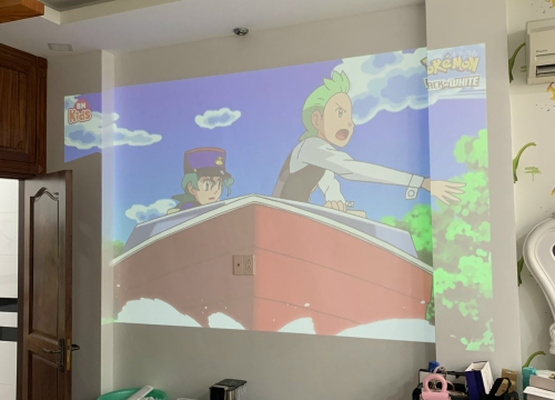 cải tạo bức tường thành màn hình chiếu phim : 175 ds 32, Q. Bình Tân