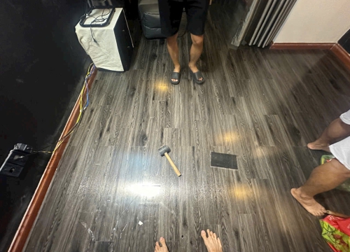 Hoàn Thiện Thi Công Sàn Dán tại 422 Võ Văn Kiệt , Q. 1