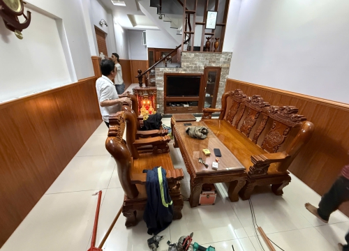 HOÀN THIỆN TẤM ỐP NANO GIẢ GỖ TẠI QUẬN 12