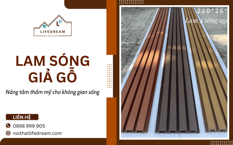 Lam sóng giả gỗ