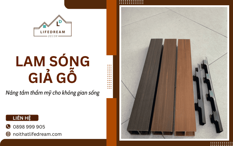 Lam sóng giả gỗ