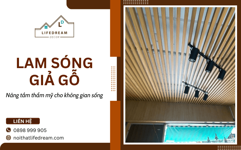 Lam sóng giả gỗ