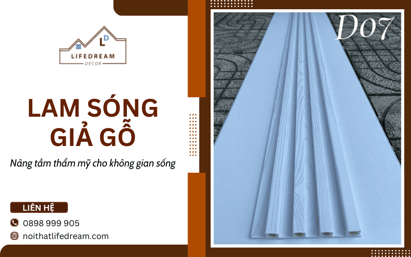 Lam sóng giả gỗ