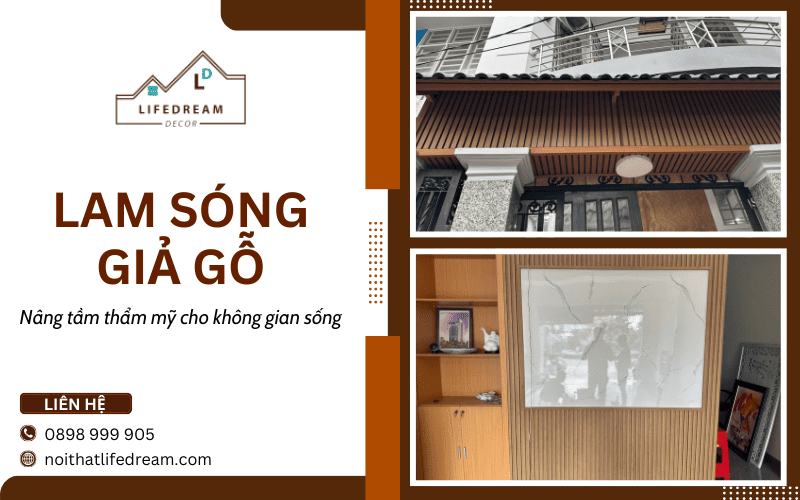 Lam sóng giả gỗ