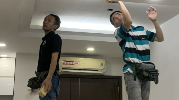 Cải tạo lại căn chung cư cũ cho khách : 27 nguyễn hữu thọ , q. 7