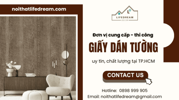 Đơn vị cung cấp, thi công giấy dán tường uy tín tại TP.HCM