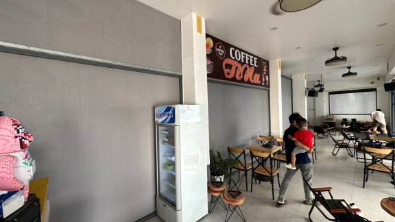 công trình thi công hoàn thiện : Cafe Tina  tại 12 Lê Vĩnh Hoà, Q. Tân Phú