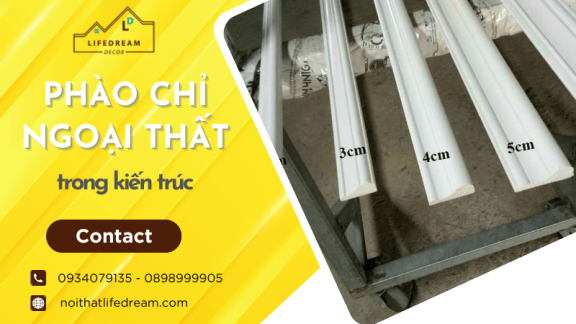 Phào chỉ ngoại thất và ý nghĩa với công trình kiến trúc