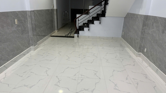 HOÀN THIỆN THI CÔNG TẤM PVC GIẢ ĐÁ TẠI NHÀ BÈ