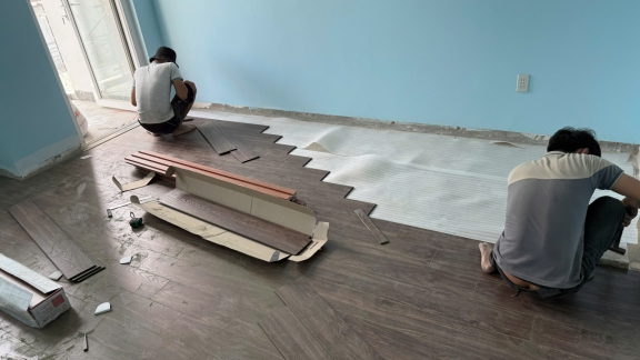 HOÀN THIỆN SÀN GỖ 8MM TAI HONG LAC, QUẬN TÂN BÌNH