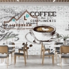 tranh dán tường coffee 3D 09