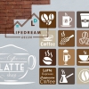 tranh dán tường 3D coffee 01