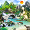tranh sơn thủy 3D 20