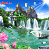 tranh sơn thủy 3D 25