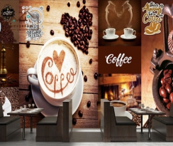 tranh dán tường coffee 3D 10