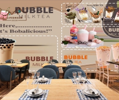 tranh dán tường coffee 3D 05