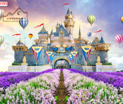 Tranh Dán Tường Khinh Khí Cầu 3D