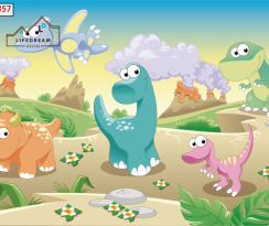TRANH DÁN TƯỜNG KHỦNG LONG NHỎ 3D 