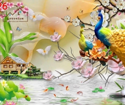 Tranh 3D, Công  Hạc & Cá