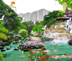 Tranh Sơn Thuỷ 3D 043