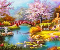 Tranh  Sơn Thuỷ Dạng Vẽ Phong Cảnh