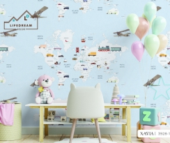 giấy dán tường trẻ em 01