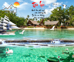 tranh sơn thủy 3D 16