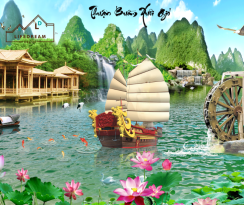 tranh sơn thủy 3D 22