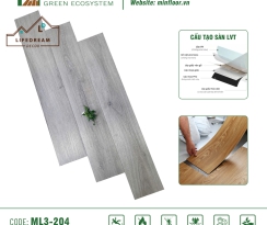 Sàn Nhựa Dán Keo Cao Cấp ML3-204
