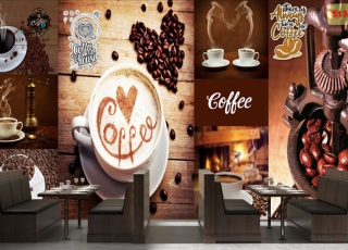 tranh dán tường coffee 3D 10