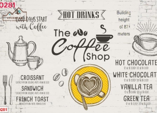 TRANH DÁN TƯỜNG COFFEE 12