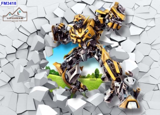Tranh 3D hình Siêu Robot