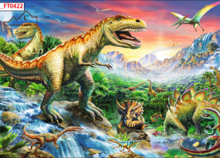 TRANH DÁN TƯỜNG KHỦNG LONG 3D