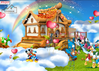 TRANH DÁN TƯỜNG CHUỘT MICKEY 