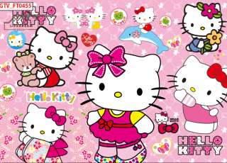 Tranh 3d Trẻ em Hello kity