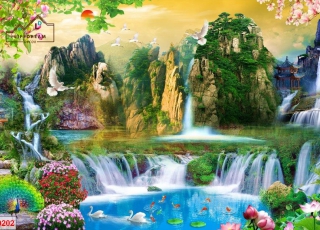 Tranh Sơn Thuỷ 3D 041