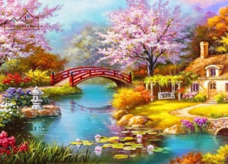 Tranh  Sơn Thuỷ Dạng Vẽ Phong Cảnh