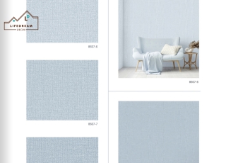 Giấy Dán Tường Màu Xanh Dương ( 8607-6,-7,-8 )