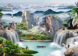 tranh sơn thủy 3D 11