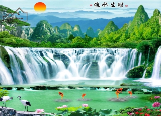 tranh sơn thủy 3D 13