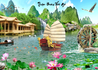 tranh sơn thủy 3D 22