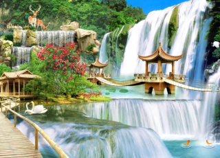 tranh sơn thủy 3D 23